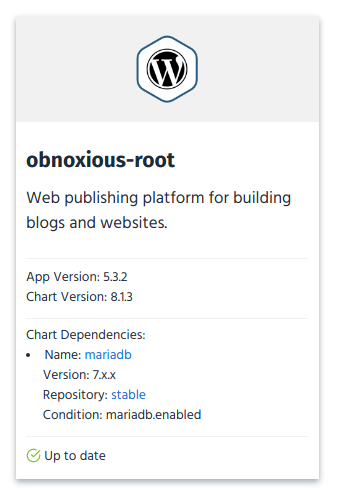 Chart dependencies