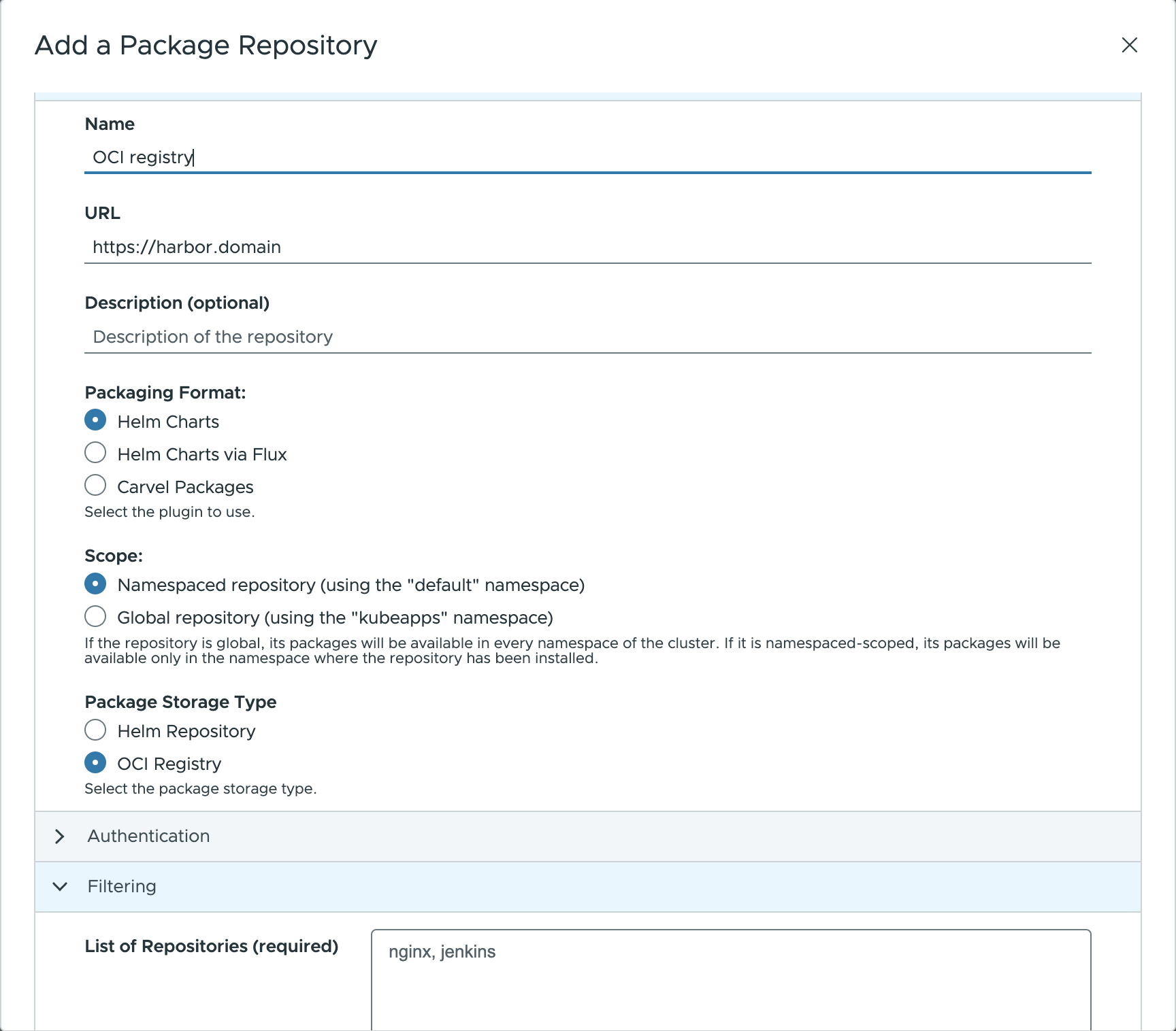 OCI registry